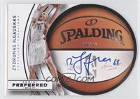 Roundball Die-Cut Autographs - Zydrunas Ilgauskas #/20