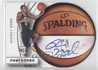 Roundball Die-Cut Autographs - Rodney Hood #/35