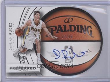 2014-15 Panini Preferred - [Base] #6 - Roundball Die-Cut Autographs - Damjan Rudez /99