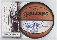 Roundball Die-Cut Autographs - Clifford Robinson #/99