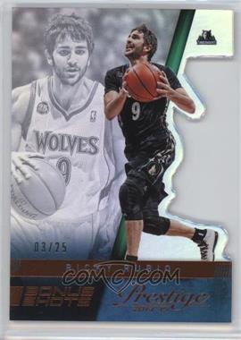 2014-15 Panini Prestige - [Base] - Bonus Shots Orange Die-Cut Premium #1 - Ricky Rubio /25