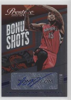 2014-15 Panini Prestige - Bonus Shots Autographs - Blue Plus #59 - Amir Johnson /25