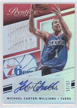 2014-15 Panini Prestige - Bonus Shots Autographs - Blue Premium #70 - Michael Carter-Williams /25