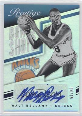 2014-15 Panini Prestige - Bonus Shots Autographs - Blue Premium #90 - Walt Bellamy /15