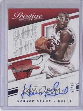 2014-15 Panini Prestige - Bonus Shots Autographs - Blue #29 - Horace Grant /15