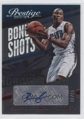 2014-15 Panini Prestige - Bonus Shots Autographs - Red Plus #87 - Bismack Biyombo /49