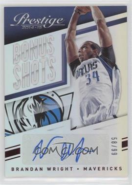 2014-15 Panini Prestige - Bonus Shots Autographs - Red Premium #77 - Brandan Wright /99