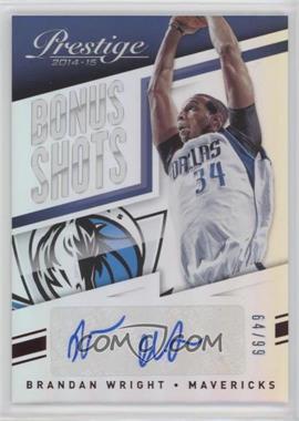 2014-15 Panini Prestige - Bonus Shots Autographs - Red Premium #77 - Brandan Wright /99