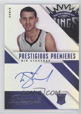 2014-15 Panini Prestige - Prestigious Premieres Signatures - Premium #PP-NS - Nik Stauskas