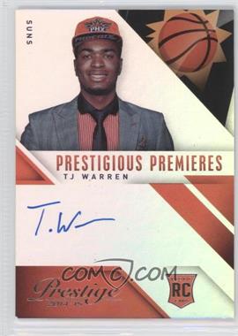 2014-15 Panini Prestige - Prestigious Premieres Signatures - Premium #PP-TW - T.J. Warren