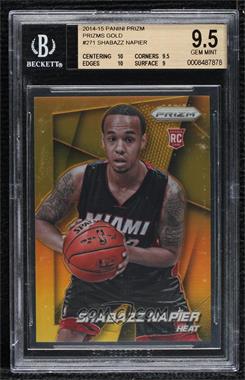 2014-15 Panini Prizm - [Base] - Gold Prizm #271 - Shabazz Napier /10 [BGS 9.5 GEM MINT]