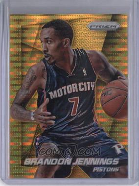 2014-15 Panini Prizm - [Base] - Gold Pulsar Prizm #39 - Brandon Jennings /10