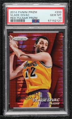 2014-15 Panini Prizm - [Base] - Red Pulsar Prizm #200 - Vlade Divac /25 [PSA 10 GEM MT]