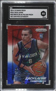 2014-15 Panini Prizm - [Base] - Red White and Blue Pulsar Prizm #262 - Zach LaVine [SGC Authentic Authentic]