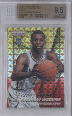 2014-15 Panini Prizm - [Base] - Yellow and Red Mosaic Prizm #251 - Andrew Wiggins [BGS 9.5 GEM MINT]