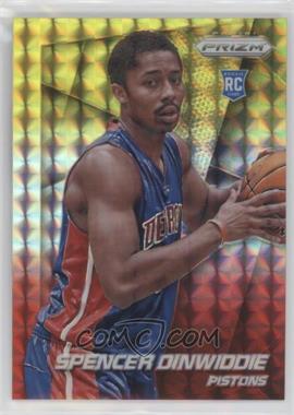 2014-15 Panini Prizm - [Base] - Yellow and Red Mosaic Prizm #281 - Spencer Dinwiddie