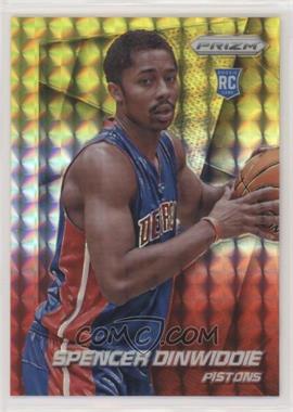 2014-15 Panini Prizm - [Base] - Yellow and Red Mosaic Prizm #281 - Spencer Dinwiddie