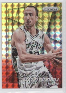 2014-15 Panini Prizm - [Base] - Yellow and Red Mosaic Prizm #68 - Manu Ginobili