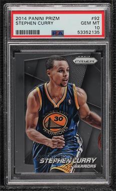 2014-15 Panini Prizm - [Base] #92 - Stephen Curry [PSA 10 GEM MT]