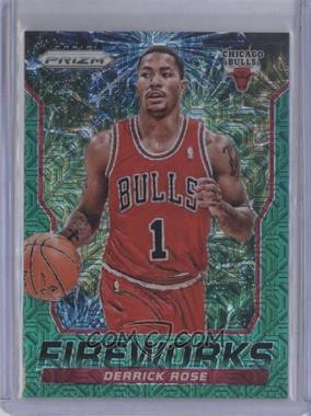 2014-15 Panini Prizm - Fireworks Prizm - Industry Summit Green Mojo #13 - Derrick Rose /25