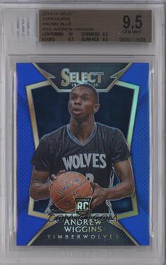 2014-15 Panini Select - [Base] - Blue Prizm #100 - Concourse - Andrew Wiggins /249 [BGS 9.5 GEM MINT]