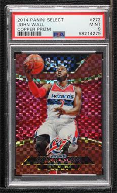 2014-15 Panini Select - [Base] - Copper Prizm #272 - Courtside - John Wall /49 [PSA 9 MINT]