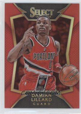 2014-15 Panini Select - [Base] - Red Prizm #14 - Concourse - Damian Lillard /149