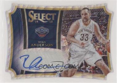 2014-15 Panini Select - Die-Cut Autographs - Blue Wave Prizm #23 - Ryan Anderson /10