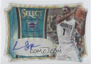 2014-15 Panini Select - Die-Cut Autographs - Blue Wave Prizm #38 - Lance Stephenson /10