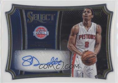 2014-15 Panini Select - Die-Cut Autographs #95 - Spencer Dinwiddie /99