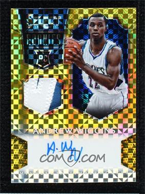 2014-15 Panini Select - Rookie Jersey Autographs - Gold Prizm #1 - Andrew Wiggins /10