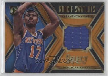 2014-15 Panini Select - Rookie Swatches - Orange Prizm #8 - Cleanthony Early /60