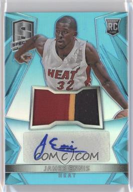 2014-15 Panini Spectra - [Base] - Blue Prizm #114 - Rookie Jersey Autographs - James Ennis /99