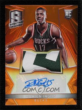 2014-15 Panini Spectra - [Base] - Orange Prizm #121 - Rookie Jersey Autographs - Damien Inglis /25