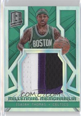 2014-15 Panini Spectra - Millennial Material - Green Prizm #MM-IT - Isaiah Thomas /5