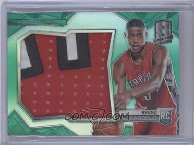 2014-15 Panini Spectra - Rookie Jumbo Jerseys - Green Prizm #RJJ-BC - Bruno Caboclo /5