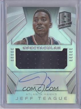 2014-15 Panini Spectra - Spectacular Swatch Signatures #SS-JT - Jeff Teague /49