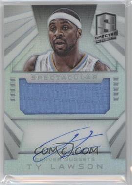 2014-15 Panini Spectra - Spectacular Swatch Signatures #SS-TL - Ty Lawson /35