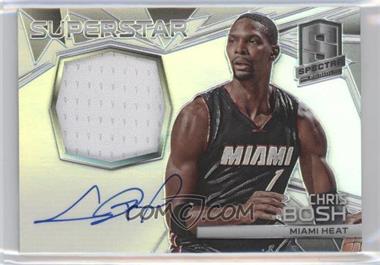 2014-15 Panini Spectra - Superstar Autographed Material #15 - Chris Bosh /35