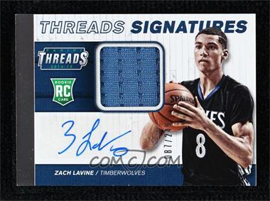 2014-15 Panini Threads - Rookie Threads Signatures #10 - Zach LaVine /249