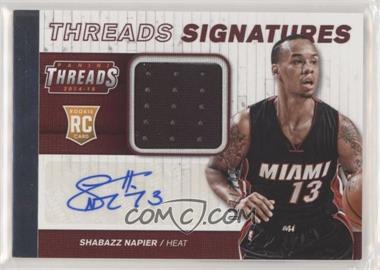 2014-15 Panini Threads - Rookie Threads Signatures #29 - Shabazz Napier /249