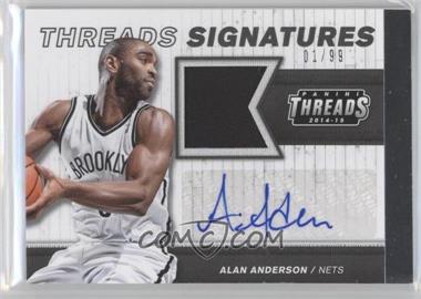 2014-15 Panini Threads - Threads Signatures #40 - Alan Anderson /99