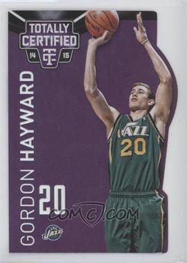 2014-15 Panini Totally Certified - [Base] - Platinum Purple Die-Cut #58 - Gordon Hayward /25