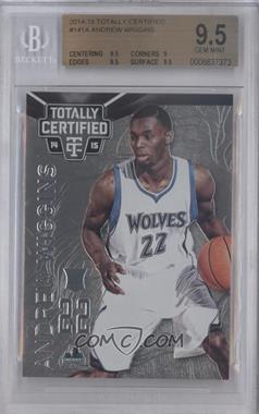 2014-15 Panini Totally Certified - [Base] #141.1 - Andrew Wiggins (Dribbling) [BGS 9.5 GEM MINT]