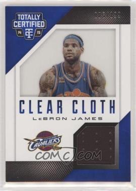 2014-15 Panini Totally Certified - Clear Cloth Jersey - Blue #2 - LeBron James /199