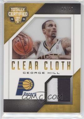 2014-15 Panini Totally Certified - Clear Cloth Jersey - Gold #12 - George Hill /10