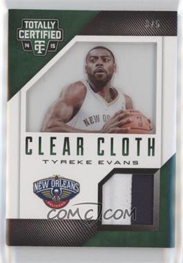 2014-15 Panini Totally Certified - Clear Cloth Jersey - Green #90 - Tyreke Evans /5