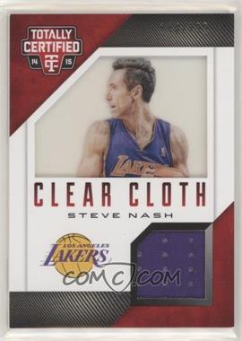 2014-15 Panini Totally Certified - Clear Cloth Jersey - Red #40 - Steve Nash /299