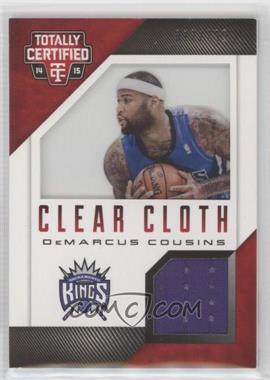 2014-15 Panini Totally Certified - Clear Cloth Jersey - Red #9 - DeMarcus Cousins /299