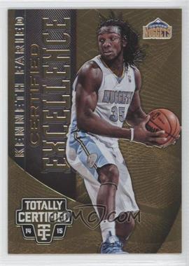 2014-15 Panini Totally Certified - Excellence #28 - Kenneth Faried /299
